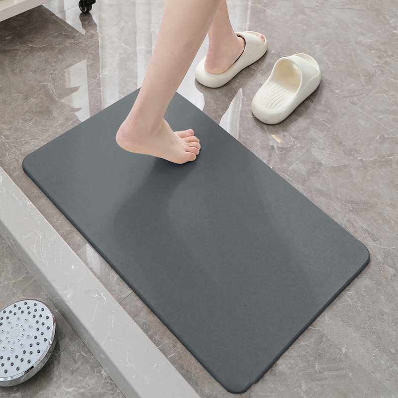 Swiss Coffee Stone Bath Mat – Elegant, Durable & Quick-Drying Bathroom Essential