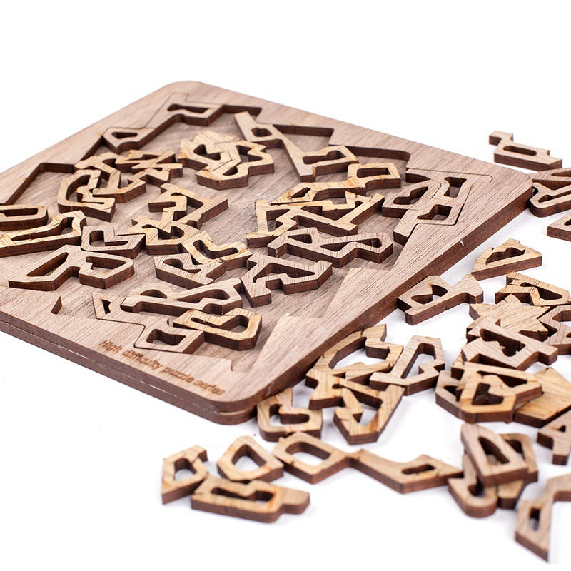Fractal Tray Puzzle Set – Unique Space-Filling Curve Brain Teaser