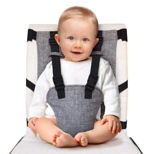 Compact Travel High Chair – Portable Baby Harness Seat for Travel, Dining, and Family Visits