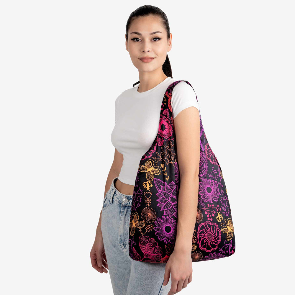 Ultra-Light Standard Tote Bag – Foldable, Durable & Reusable Shopping Bag(2 Pack)