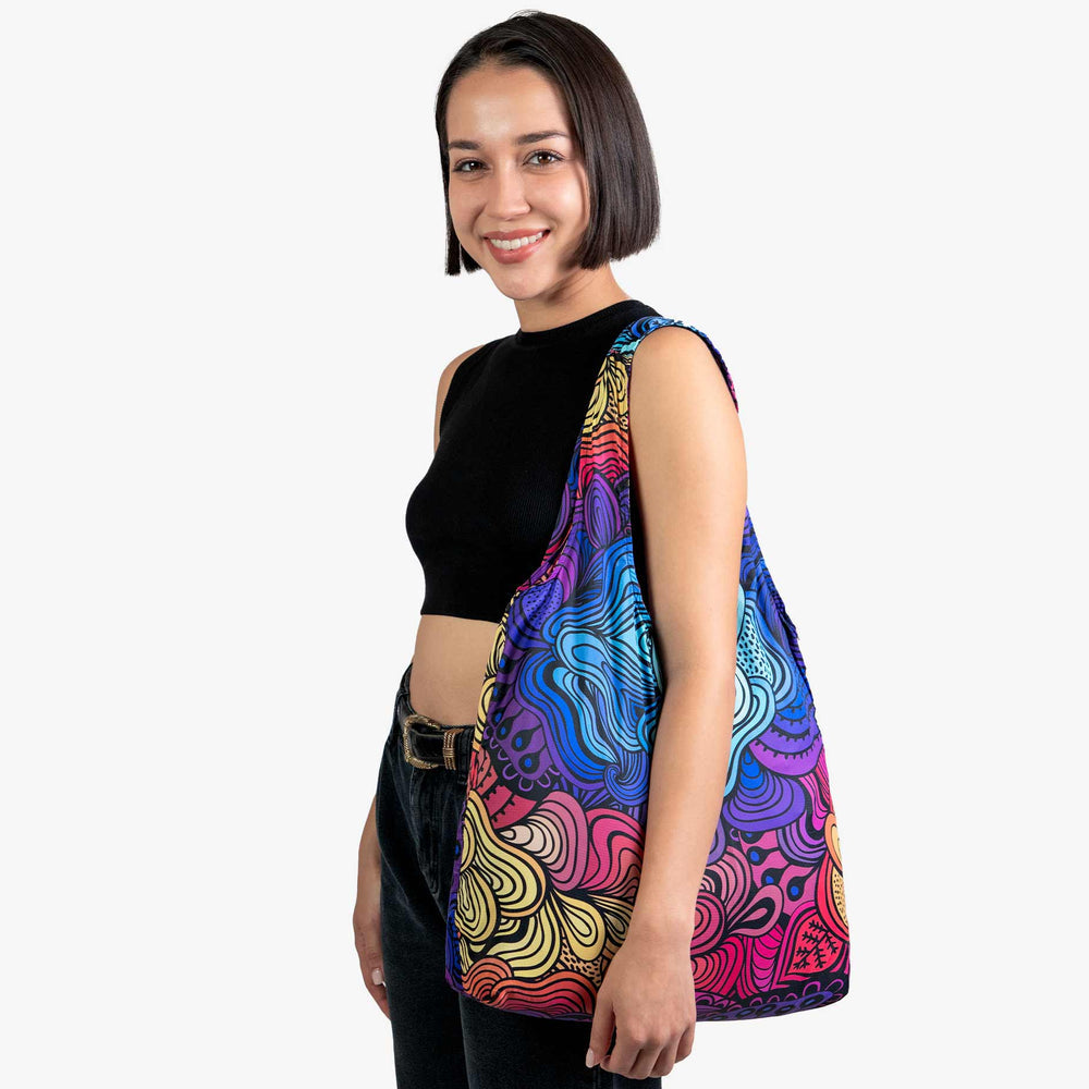 Ultra-Light Standard Tote Bag – Foldable, Durable & Reusable Shopping Bag(2 Pack)