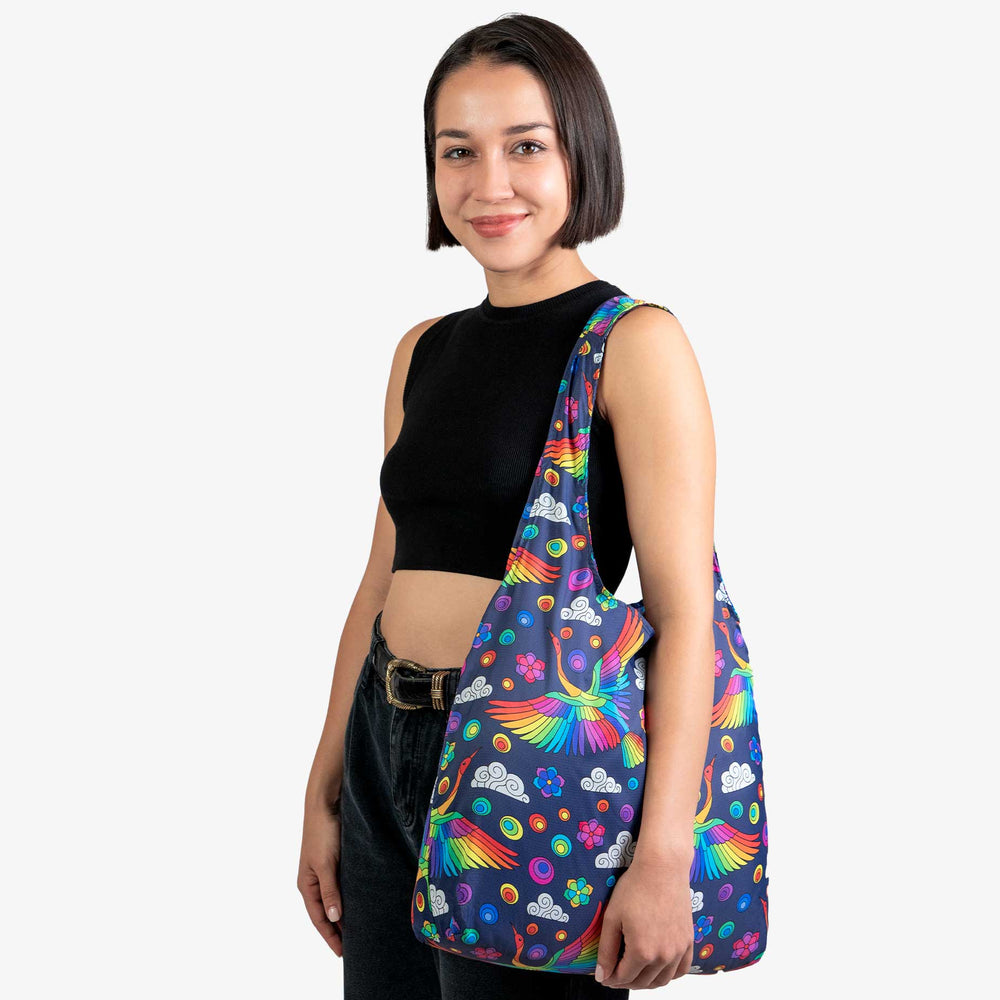 Ultra-Light Standard Tote Bag – Foldable, Durable & Reusable Shopping Bag(2 Pack)