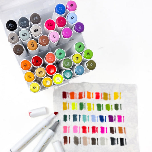 36 Dual-Tip Marker Set – Vibrant Colors for Unlimited Creativity