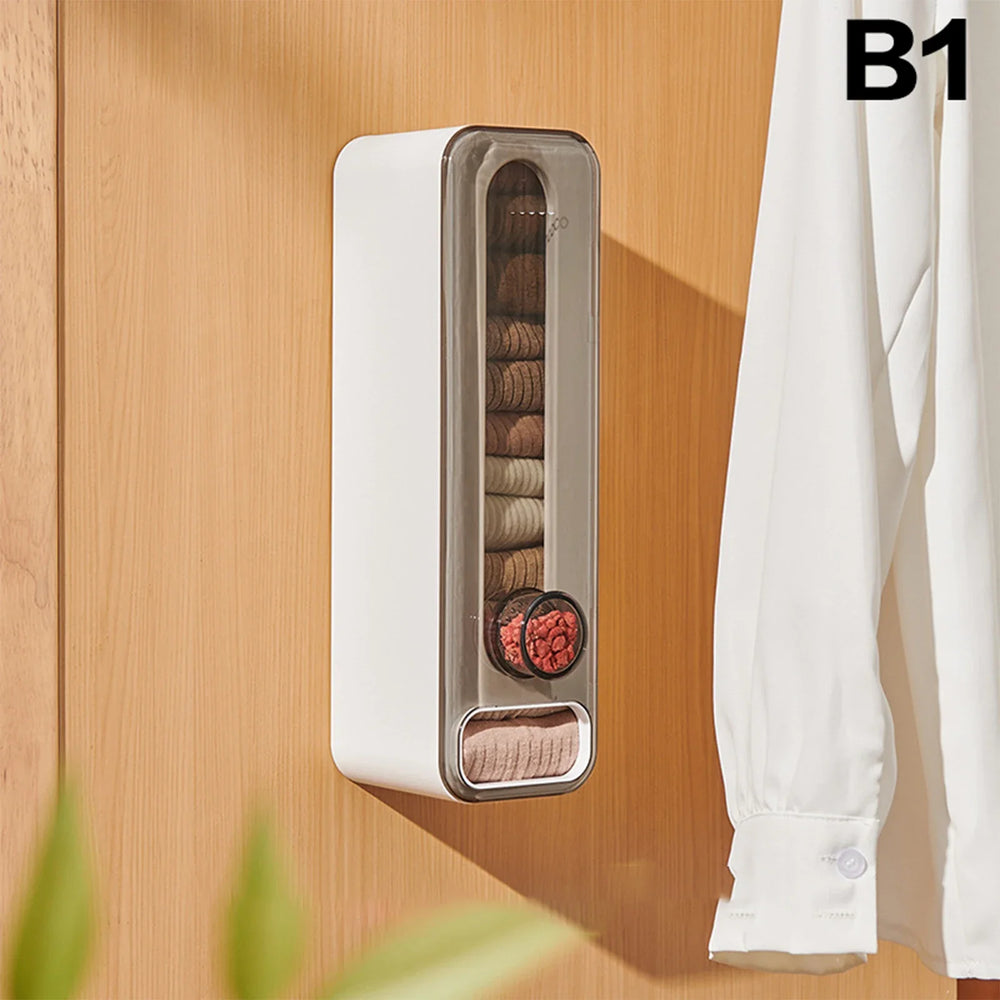 Wall-Mounted Aromatherapy Closet Organizer – Space-Saving Storage for Lingerie & Socks