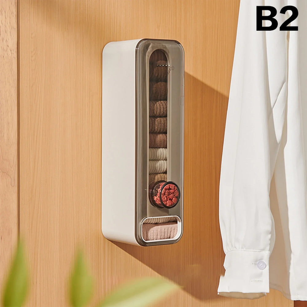 Wall-Mounted Aromatherapy Closet Organizer – Space-Saving Storage for Lingerie & Socks