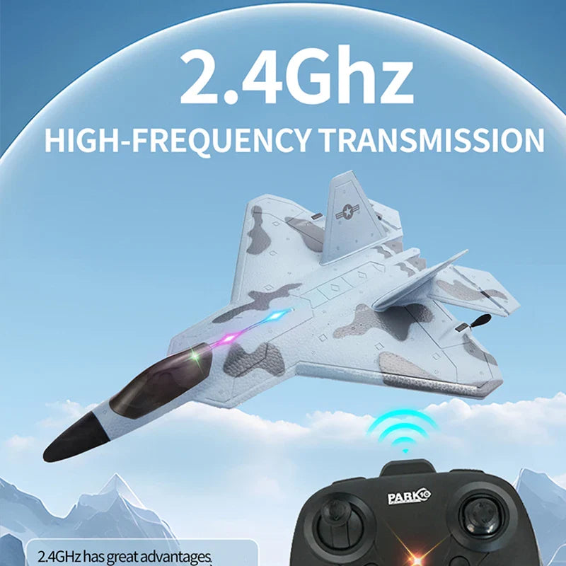 Storm Hawk LED Foam Jet – Remote Control Fighter Plane