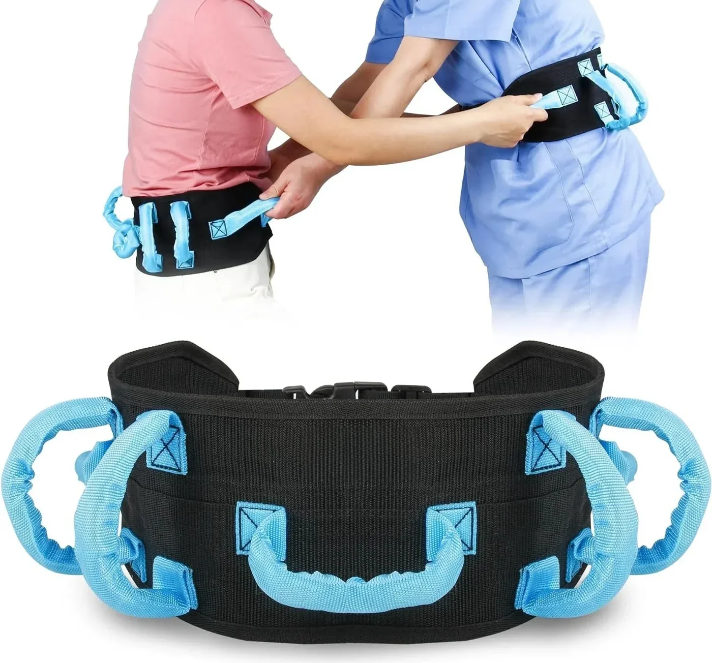 Rehabilitation Transfer Belt – Elderly Standing & Gait Assistance | Patient Lift & Support Belt