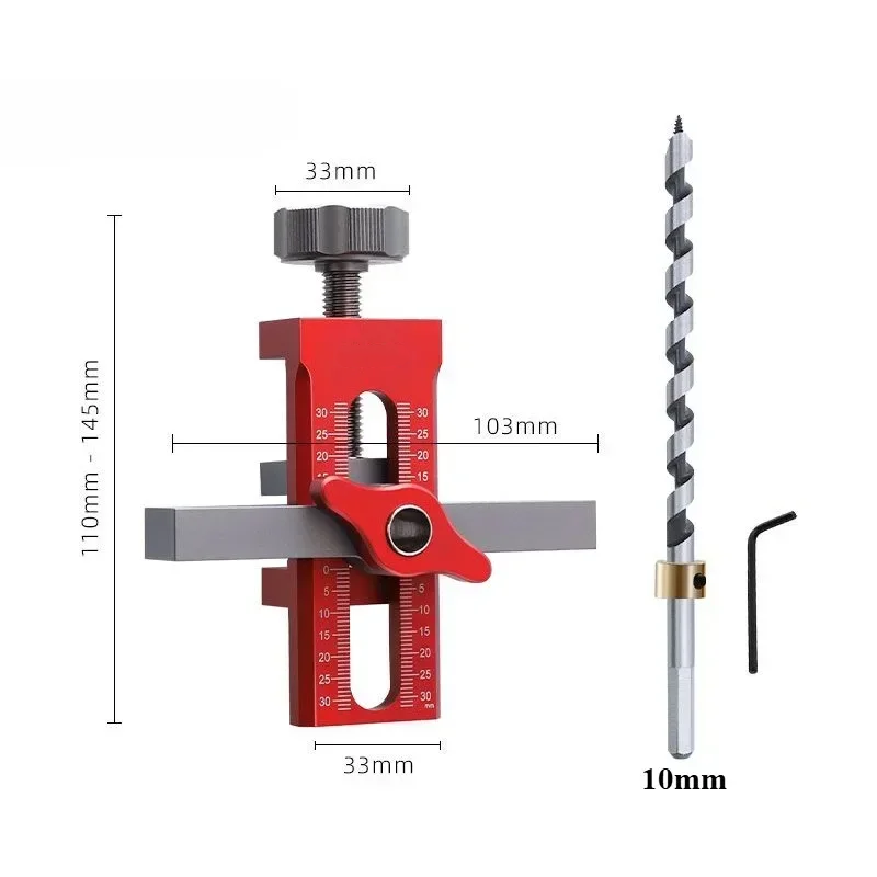 Cabinet Door Installation Jig – Adjustable Aluminum Alloy Drilling Locator