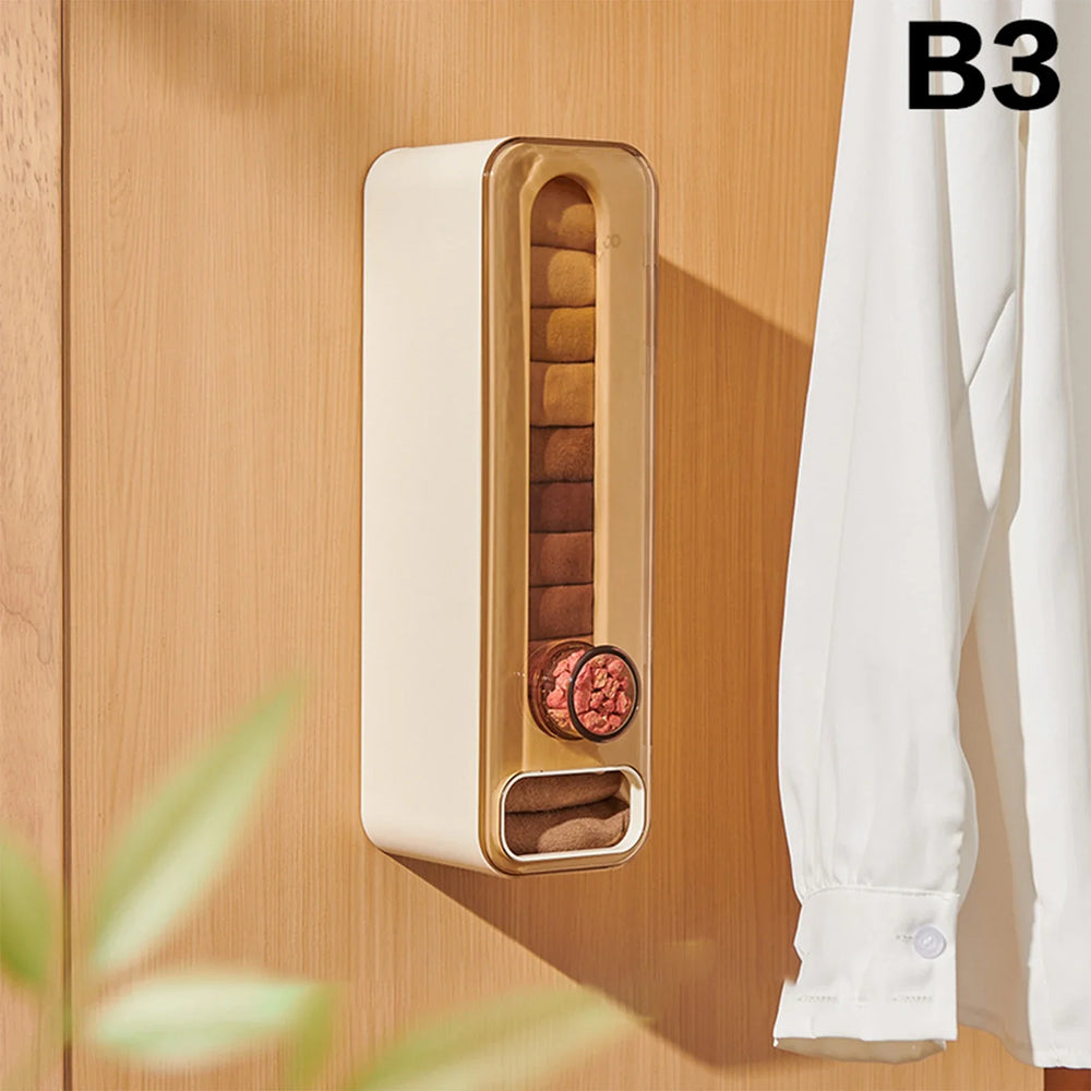 Wall-Mounted Aromatherapy Closet Organizer – Space-Saving Storage for Lingerie & Socks