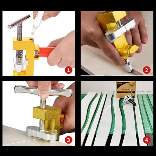 Portable Manual Tile & Glass Cutter – 2-in-1 Cutting Tool Kit