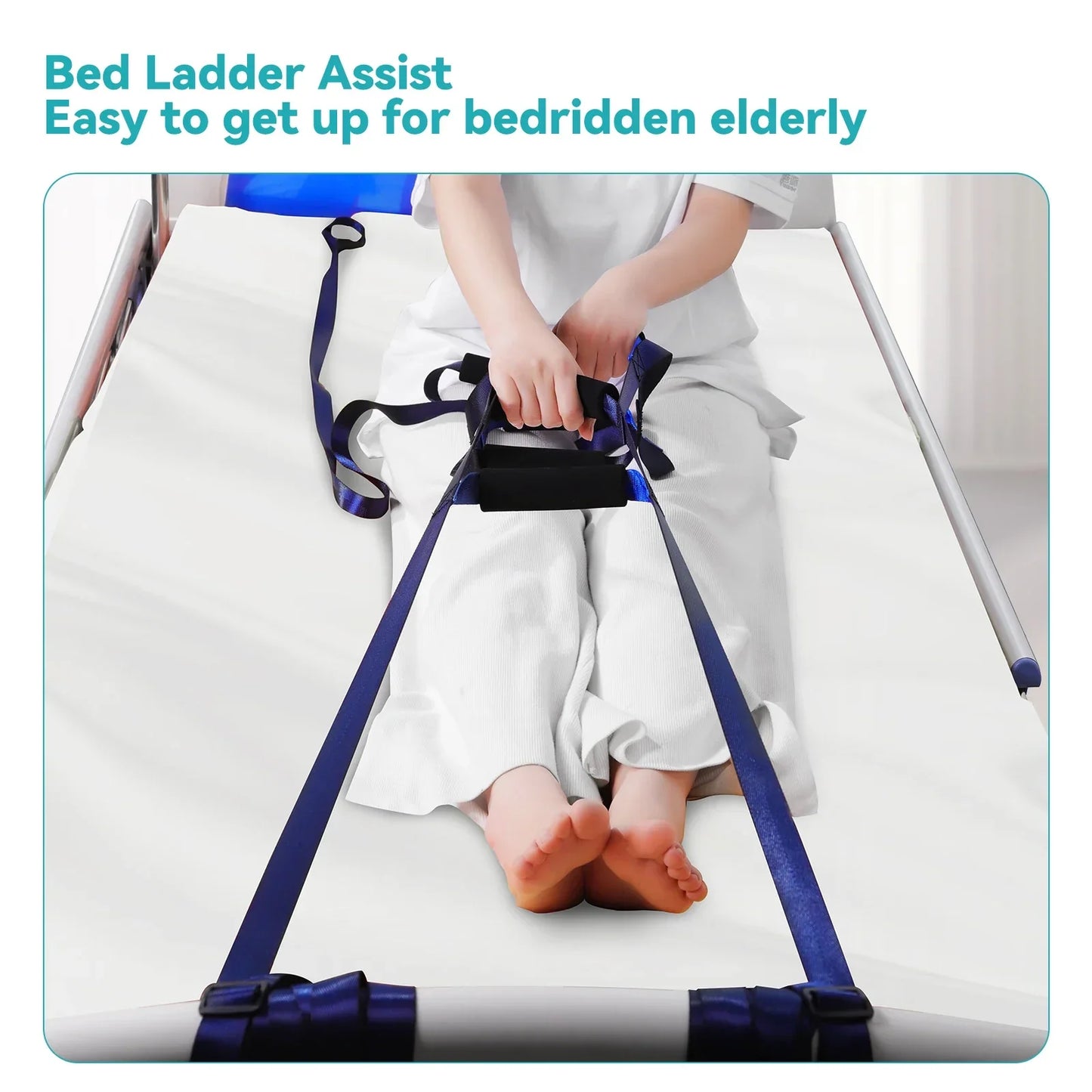 Bed Sit-Up Assist Strap – Easily Sit Up Without Help | Suitable for Seniors, Pregnant Women, and Mobility-Impaired Users