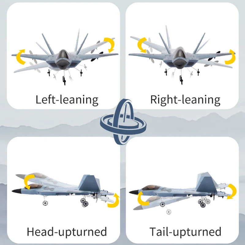 Storm Hawk LED Foam Jet – Remote Control Fighter Plane