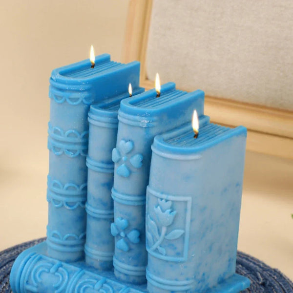 Classic Book Stack Candle Mold – Create Elegant Literary-Inspired Candles