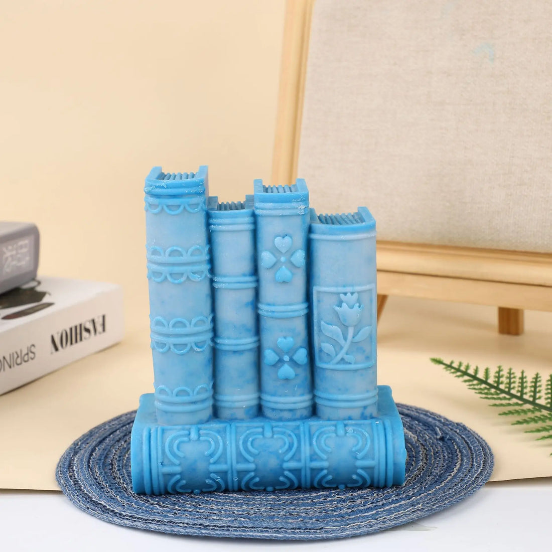 Classic Book Stack Candle Mold – Create Elegant Literary-Inspired Candles