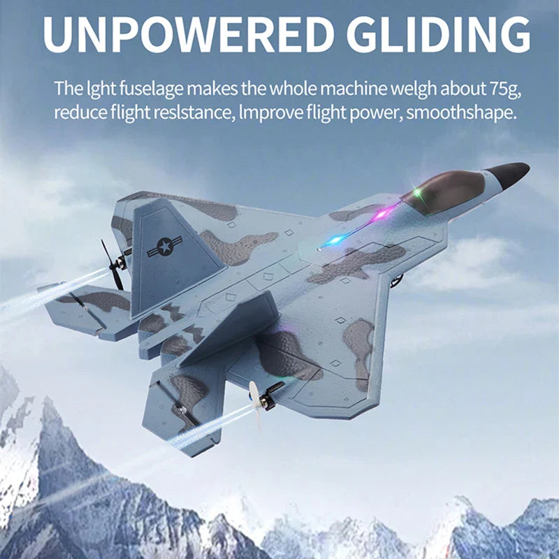 Storm Hawk LED Foam Jet – Remote Control Fighter Plane