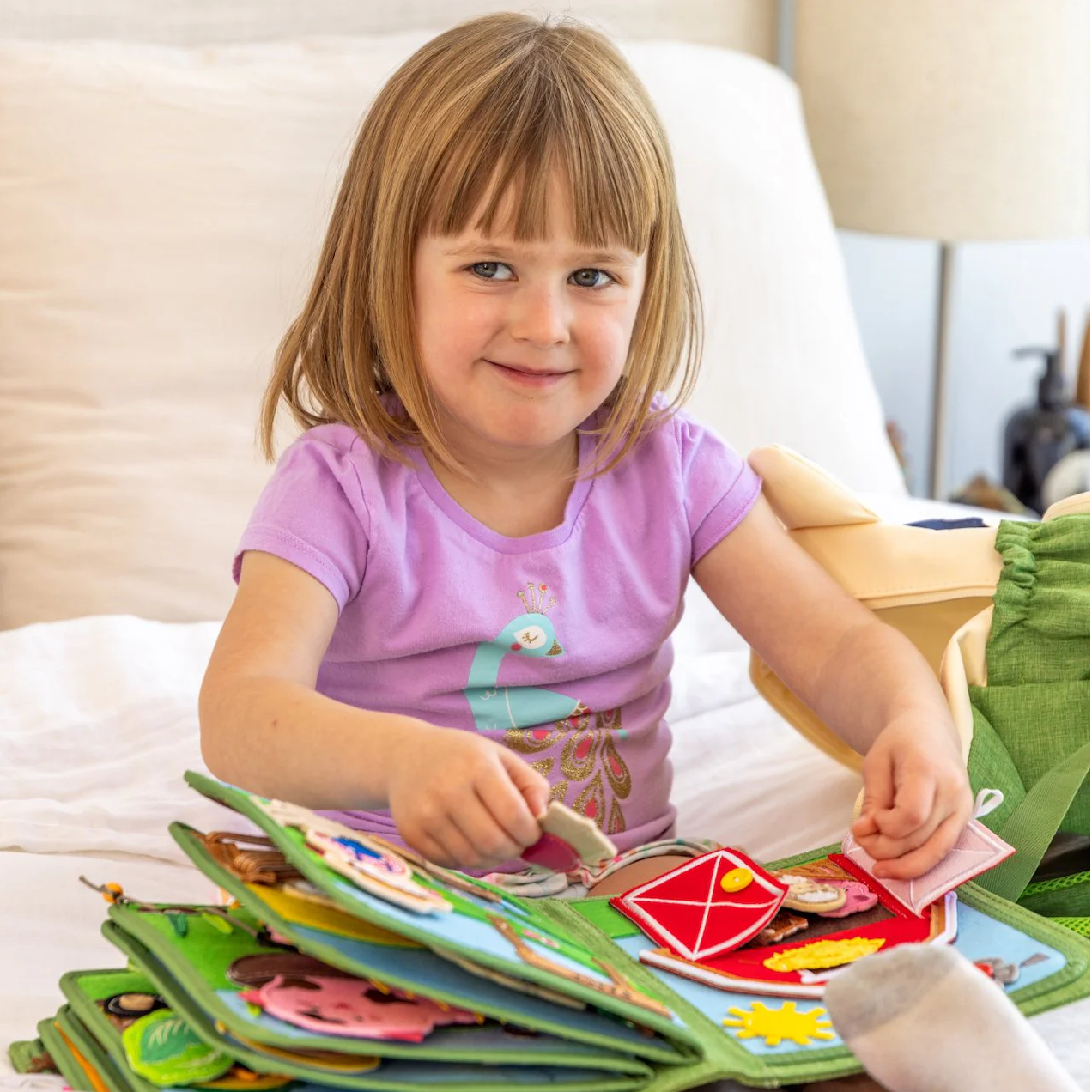 Busy Farm Adventure – Educational Cloth Book for Kids