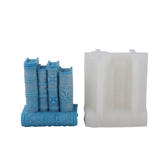 Classic Book Stack Candle Mold – Create Elegant Literary-Inspired Candles