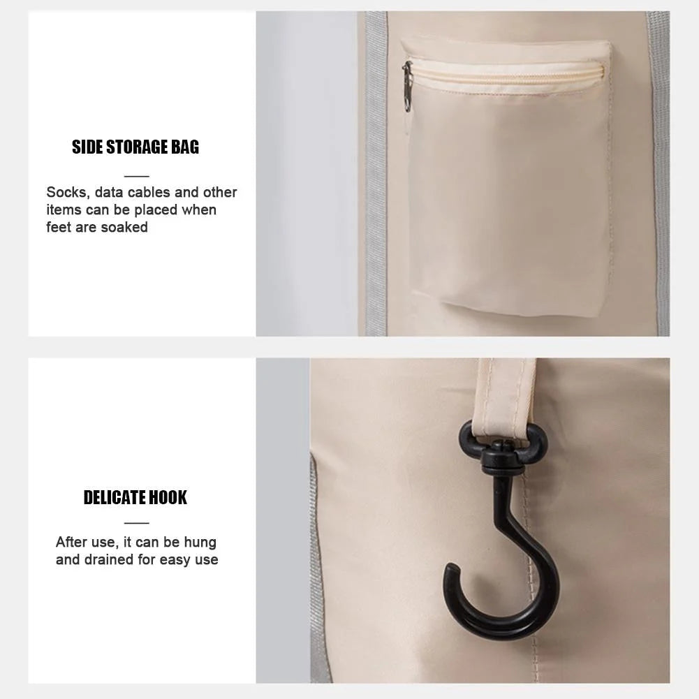 Foldable Foot Bath Bag – Portable Spa Basin for Relaxation, Camping, Fishing & Travel Use