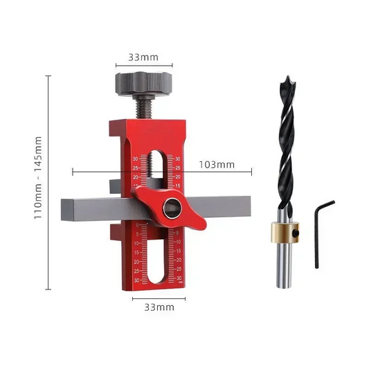 Cabinet Door Installation Jig – Adjustable Aluminum Alloy Drilling Locator