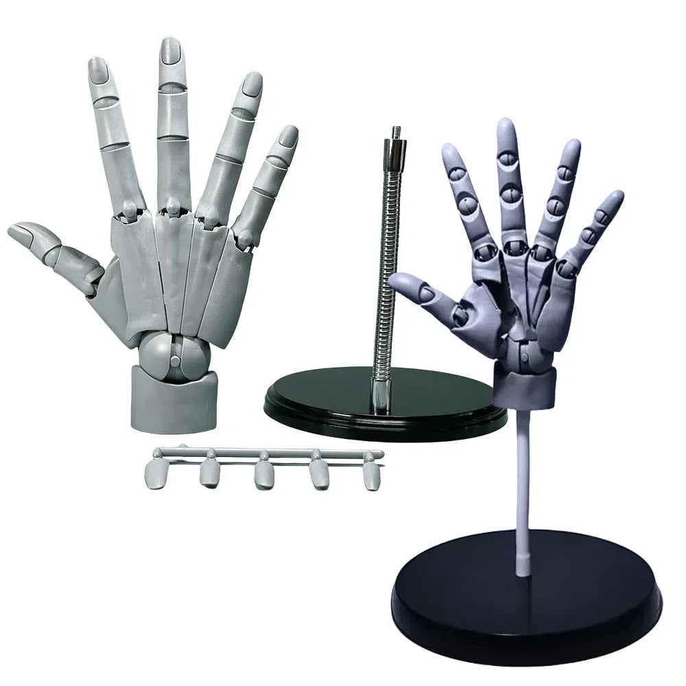 Multi-Posed Articulated Hand Model for Drawing & Sculpting – Flexible Joints | Essential Anatomical Reference Tool for Artists