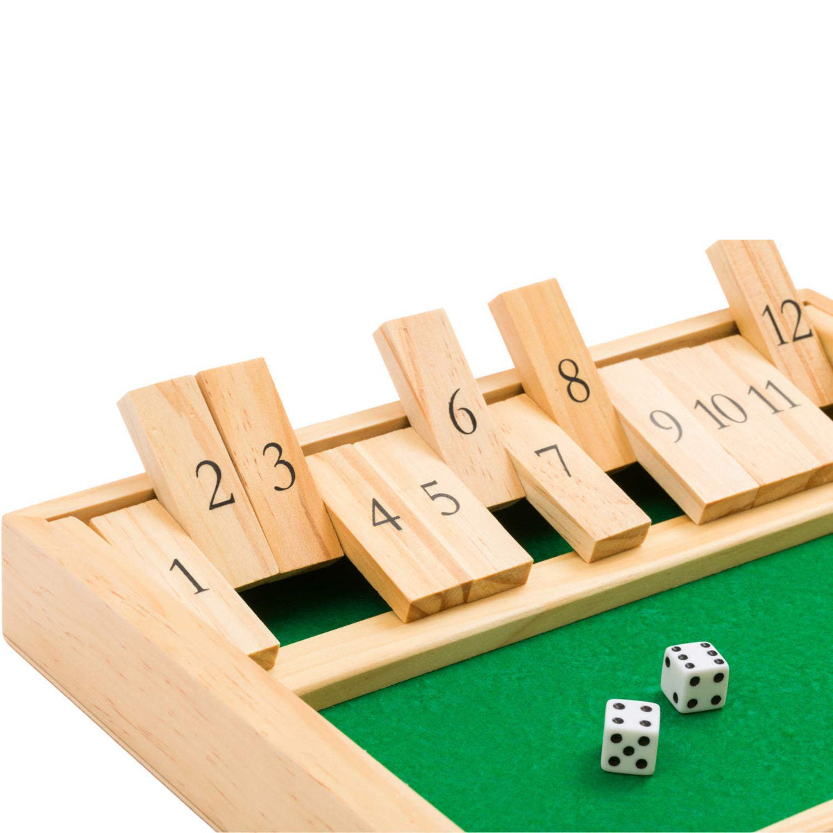 Shut the Box Game – Fun Wooden Math Dice Game for All Ages