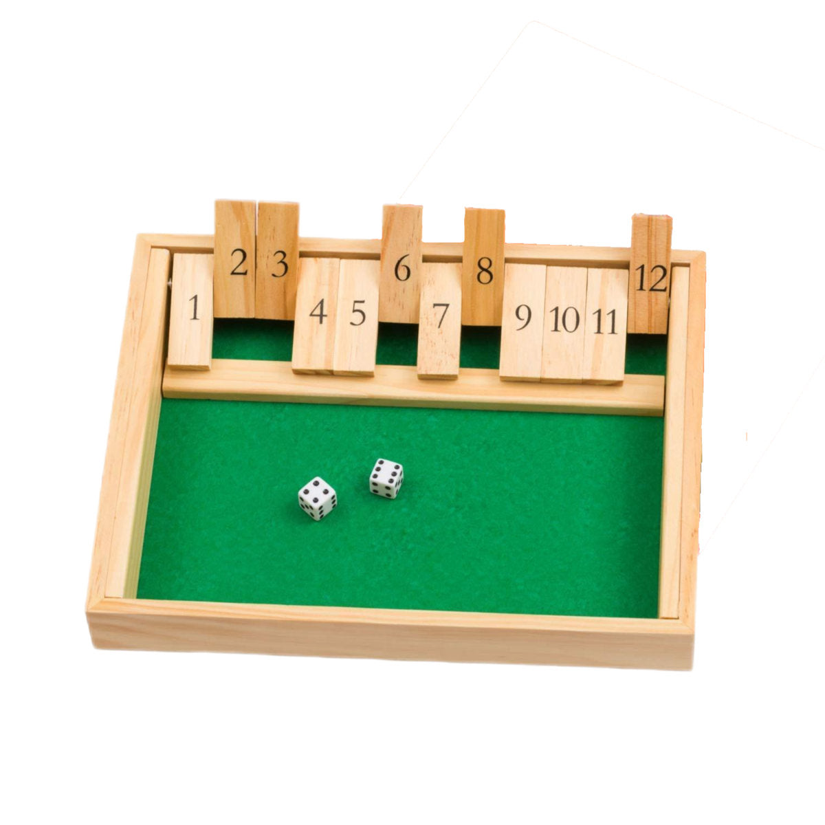 Shut the Box Game – Fun Wooden Math Dice Game for All Ages