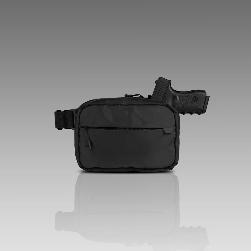 Black Hidden Carry Modular Pouch Lightweight & Low-Profile Tactical Bag for Everyday Carry