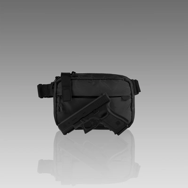 Black Hidden Carry Modular Pouch Lightweight & Low-Profile Tactical Bag for Everyday Carry
