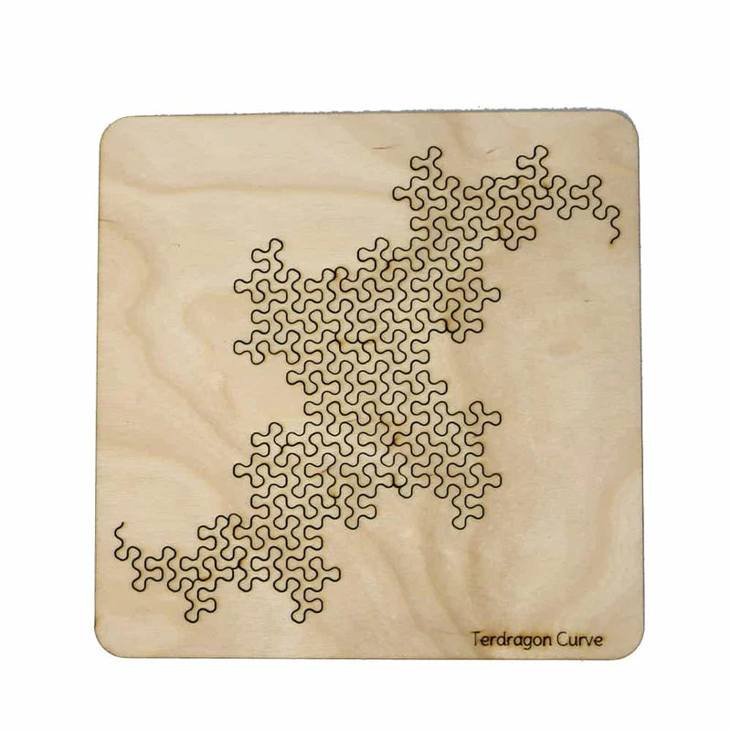 Fractal Tray Puzzle Set – Unique Space-Filling Curve Brain Teaser