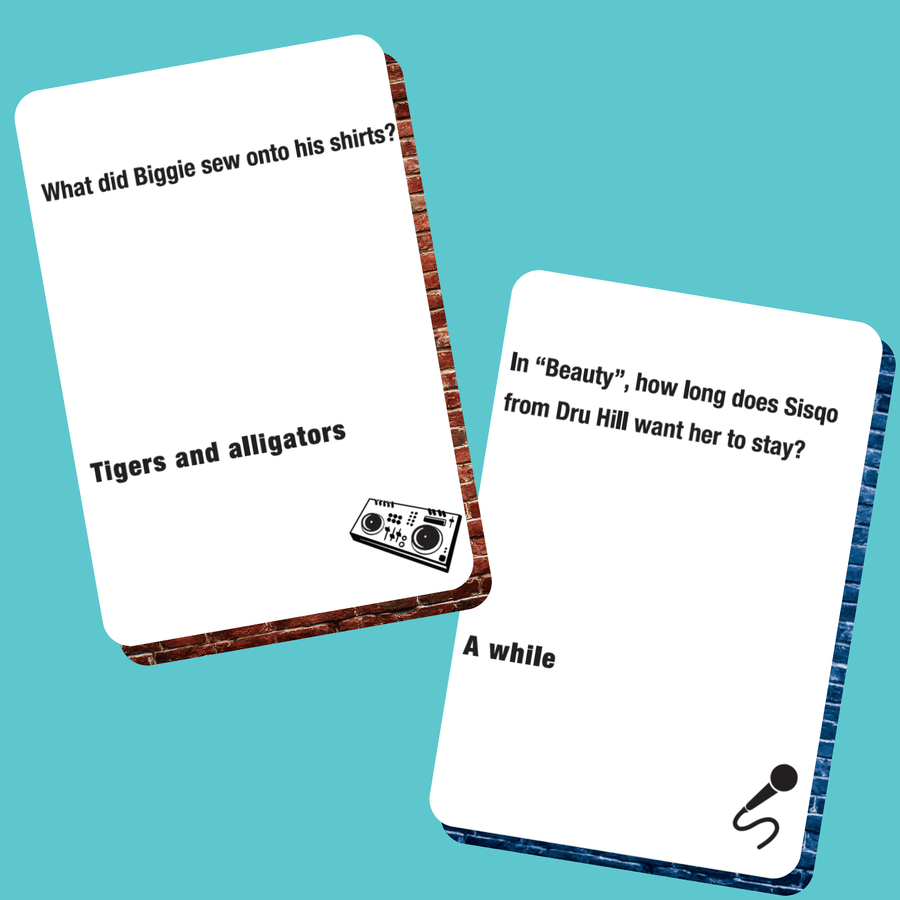 Original Duo Card Game Set – 90s & 2000s Hip-Hop & R&B Trivia + 90s R&B Expansion Pack