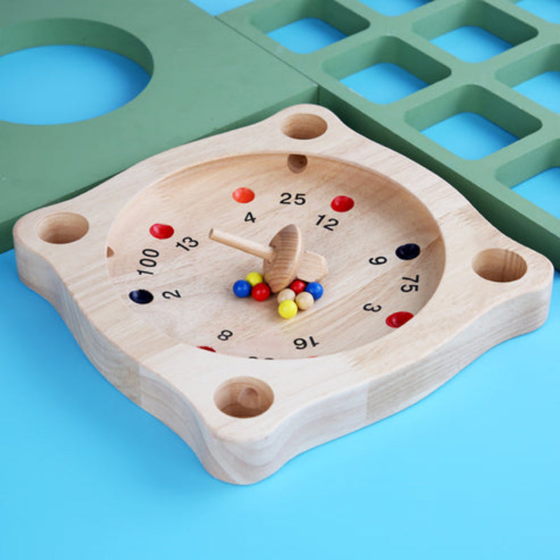 Tyrolean Roulette Game – Classic Wooden Family Game for Kids & Adults