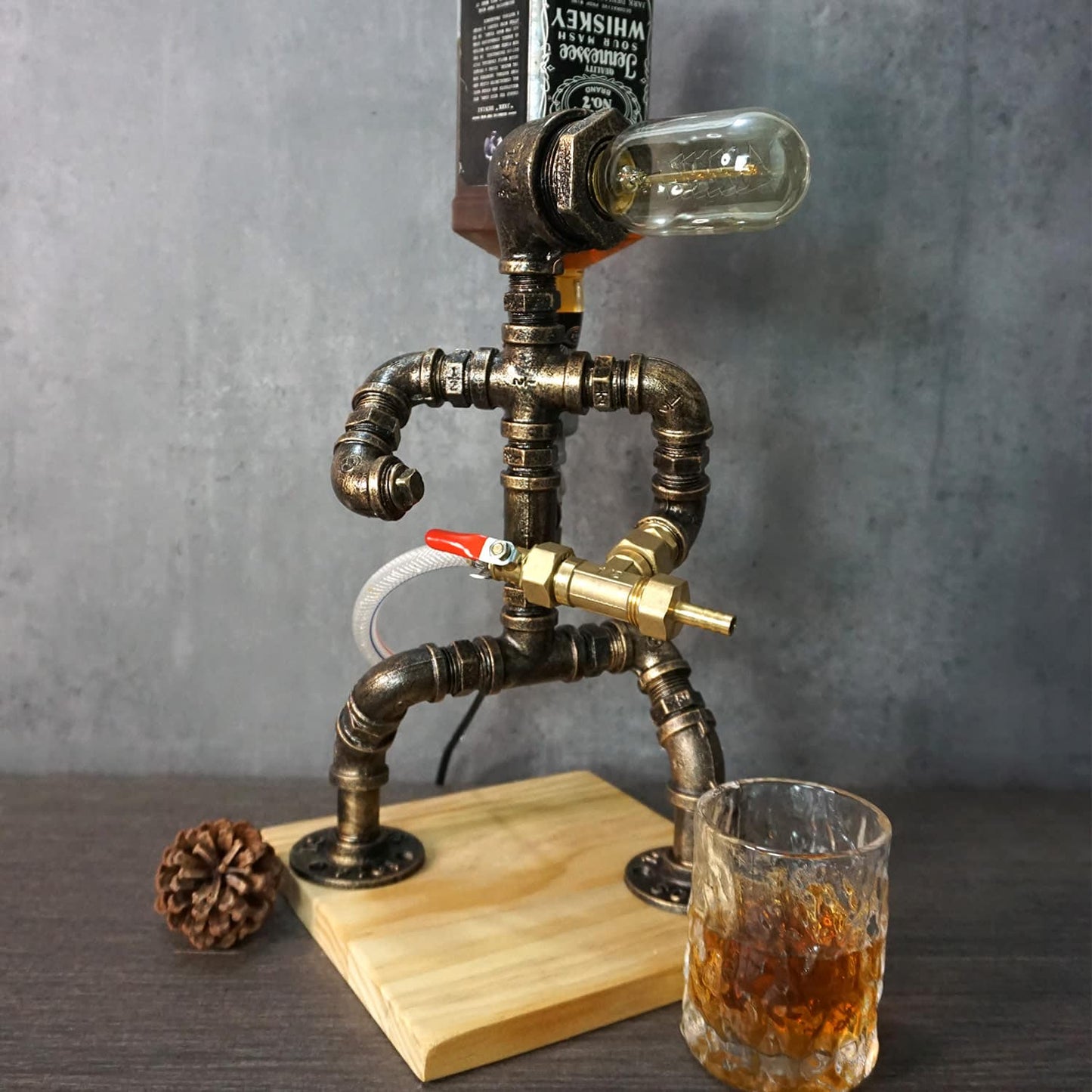 Unique Industrial Whiskey Dispenser – Police Shape