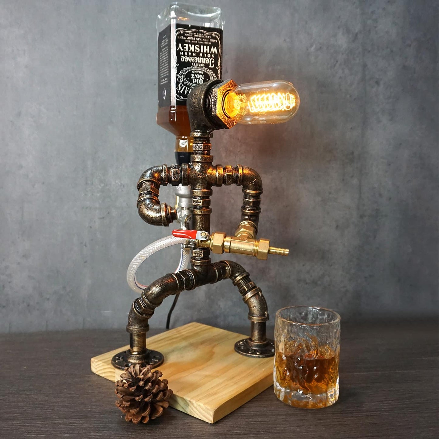 Unique Industrial Whiskey Dispenser – Police Shape