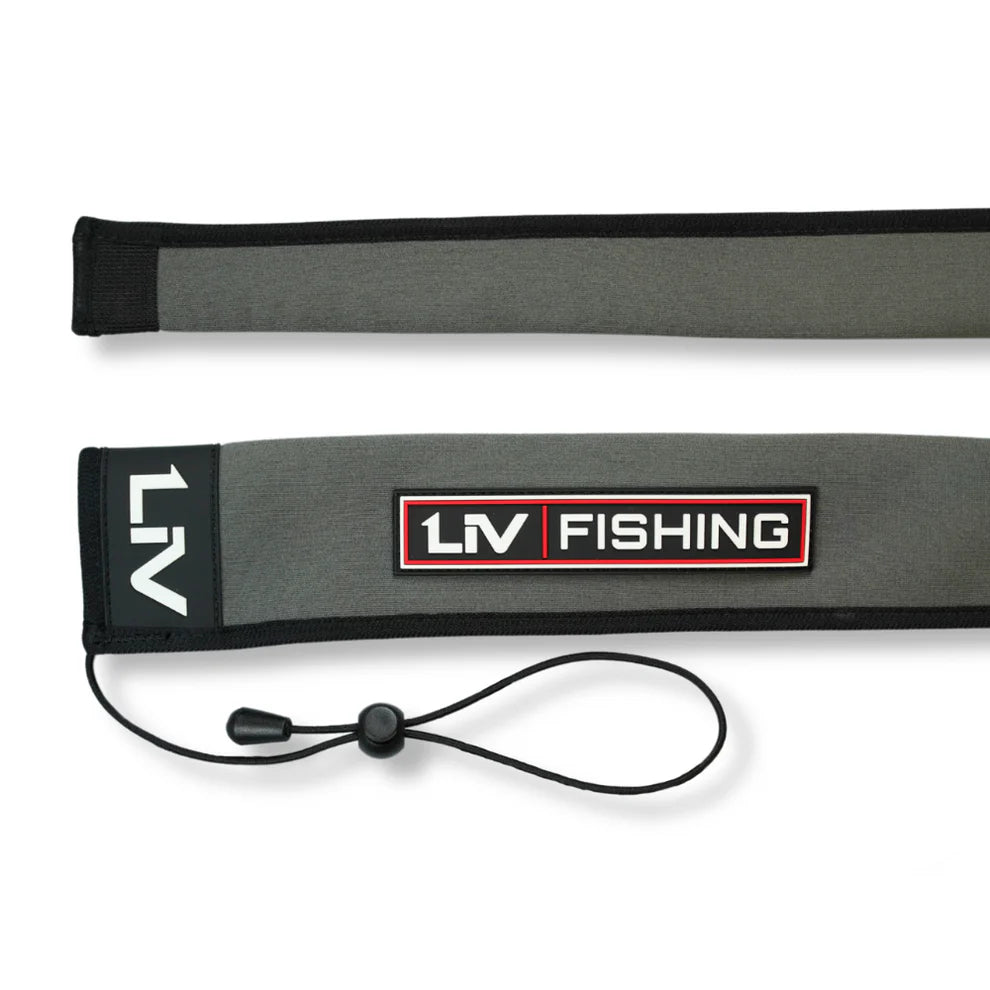 Neoprene Fishing Rod Sleeve with Adjustable Reel Strap – Protects Rods from Scratches