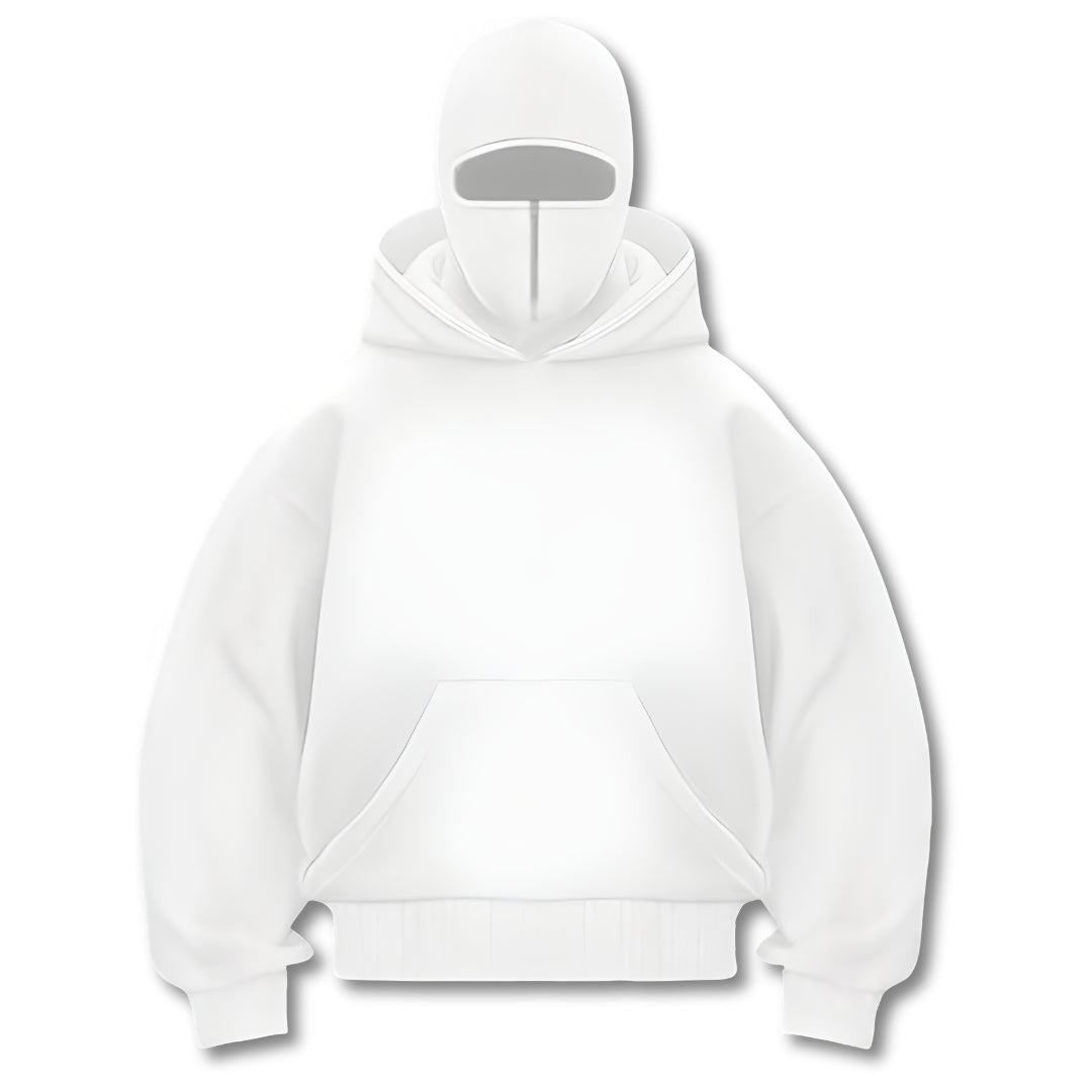 Full-Zip Mask Hoodie – Unisex Streetwear for Style and Comfort