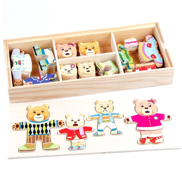 Wooden Dress-Up Puzzle Set – Unlock Endless Dress-Up Fun and Spark Imagination