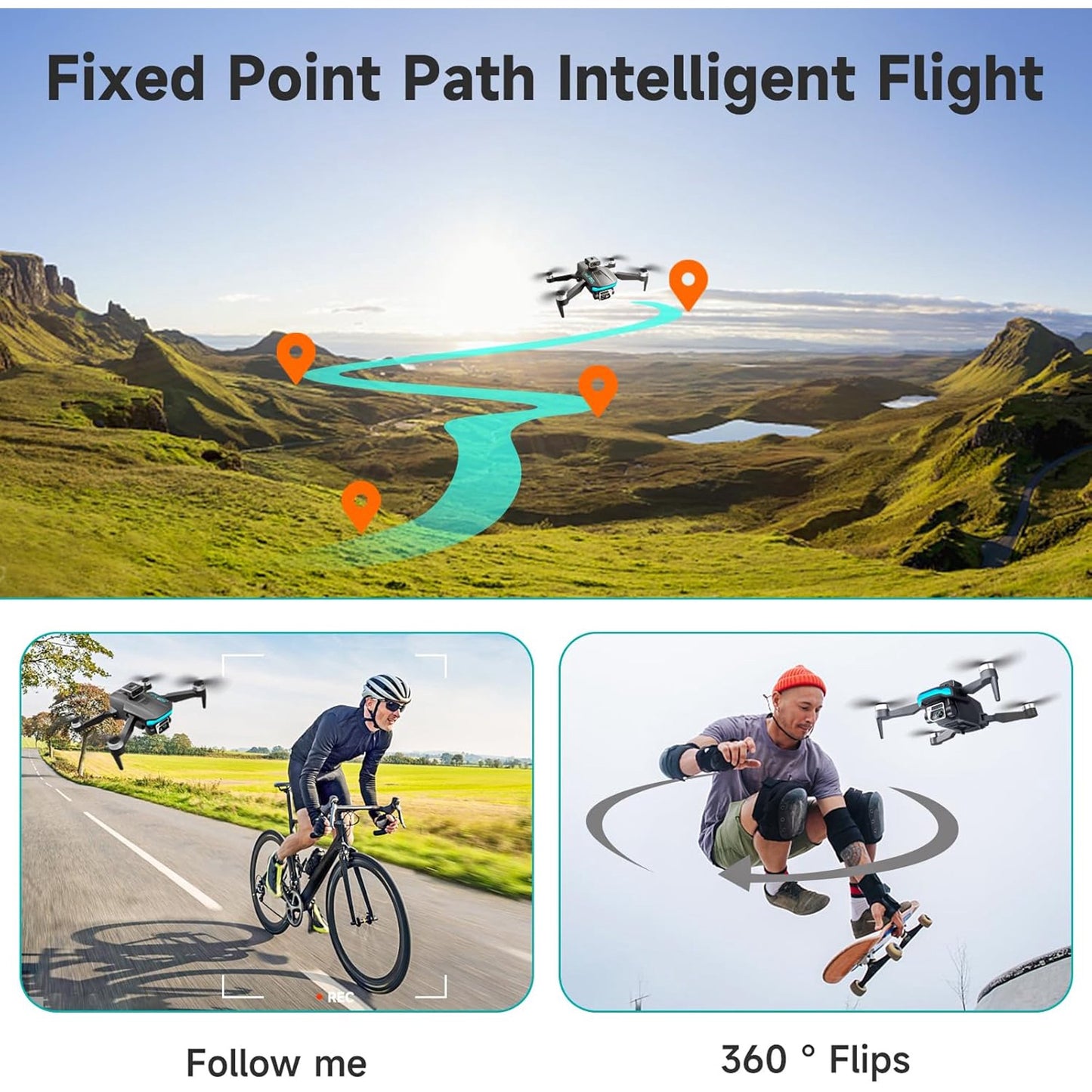 Mini foldable drone for aerial photography HD remote control