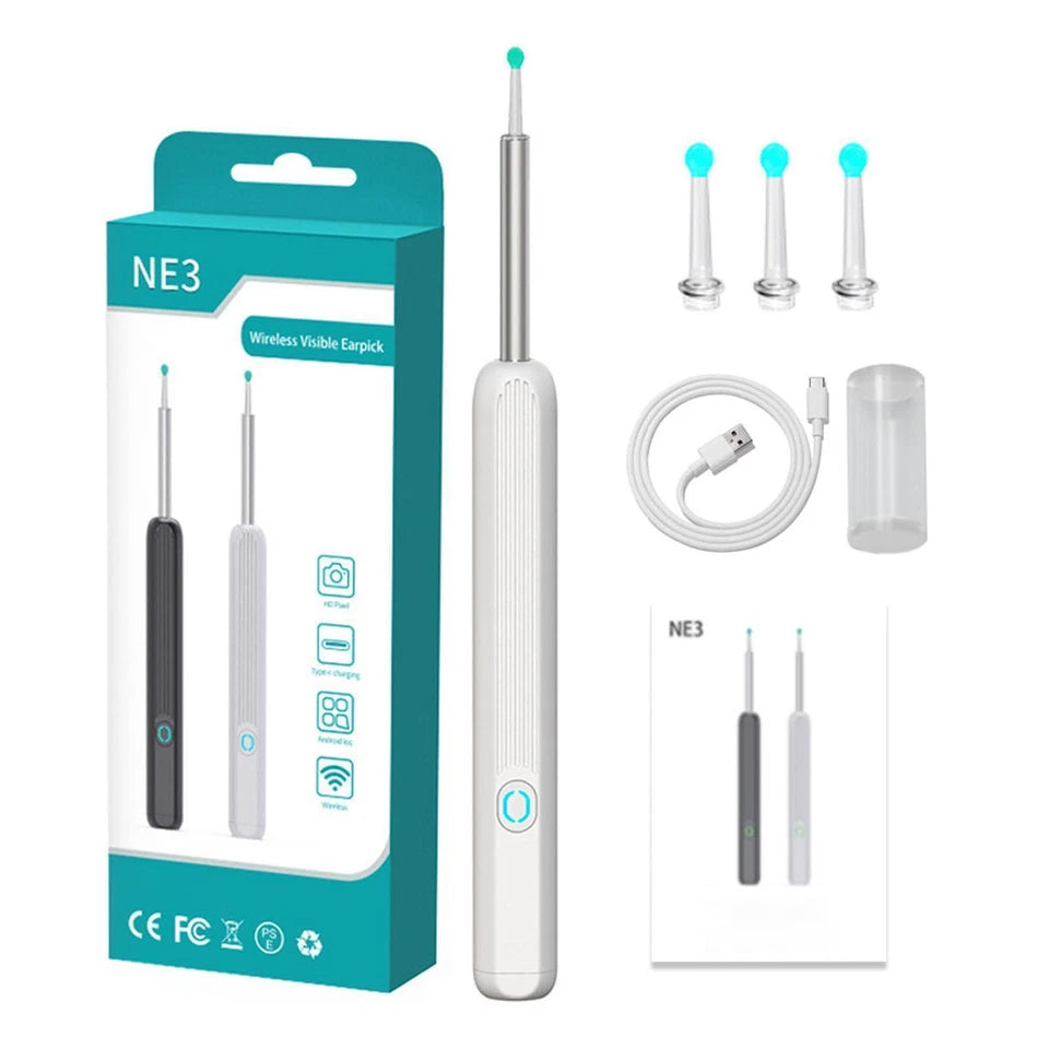 Professional Earwax Removal Cleaner with LED Light – Wireless Otoscope
