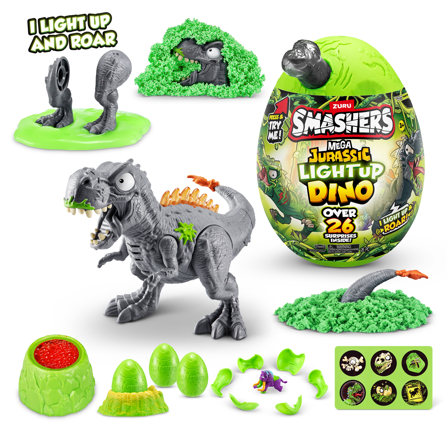 Giant Jurassic Glow Dinosaur Series 1 – Smash, Dig, and Build Your Own Light-Up Dinosaur Adventure
