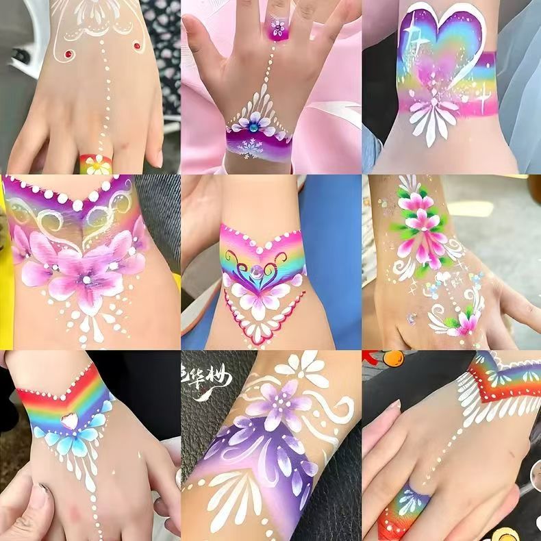 Face Painting One-Stroke Line Practice Board – Tracing Training Sheet | Perfect for Beginners & Makeup Artists