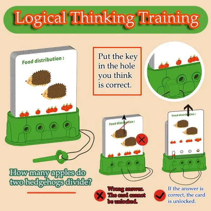 Montessori Logical Thinking Puzzle Game for Kids – Early Learning Shape Sorting