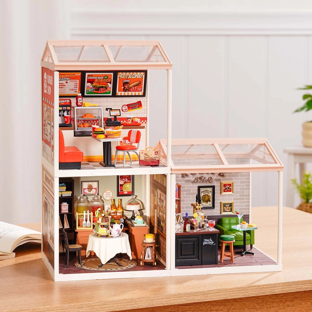 Fun DIY 3D Miniature Assembly Model  for Bedroom and Study