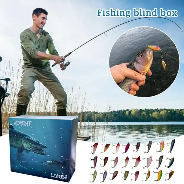Fishing Advent Calendar – Lure Gift Set for Christmas, Perfect Holiday Gift for Anglers