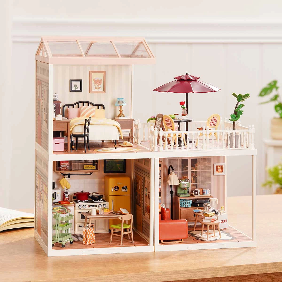 Fun DIY 3D Miniature Assembly Model  for Bedroom and Study