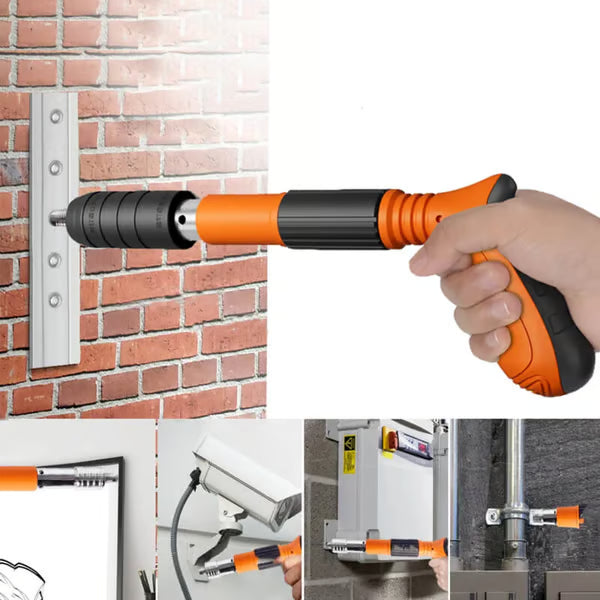 Pneumatic Nail Gun with Dual Soundproofing – Ideal for Woodworking & Decoration