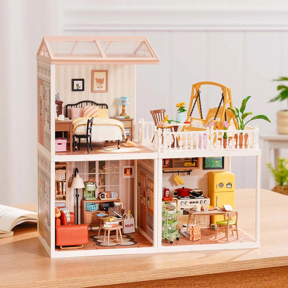 Fun DIY 3D Miniature Assembly Model  for Bedroom and Study