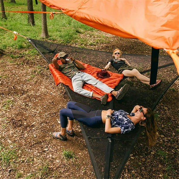 Giant Aerial Camping Hammock – Multi-Person Portable 3-Point Hammock, Treehouse-Style Tent