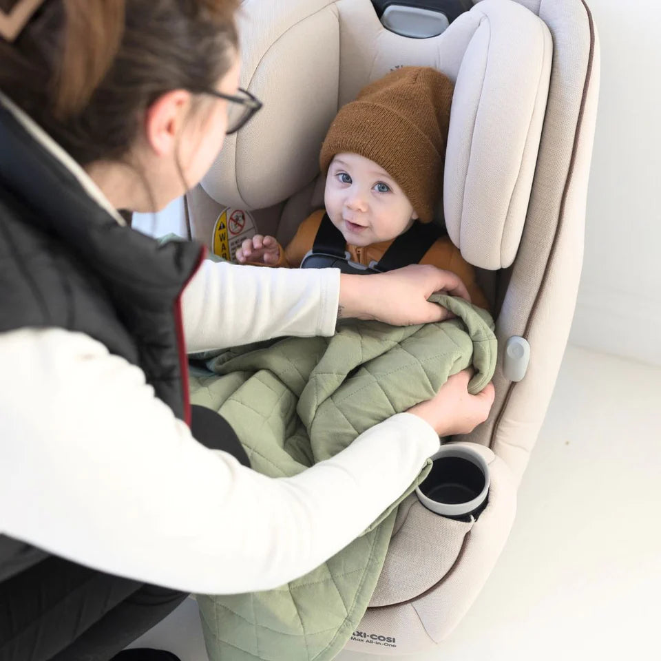 Baby Car Seat Blanket | CPST Certified Safety Design | Insulated Bamboo Layer