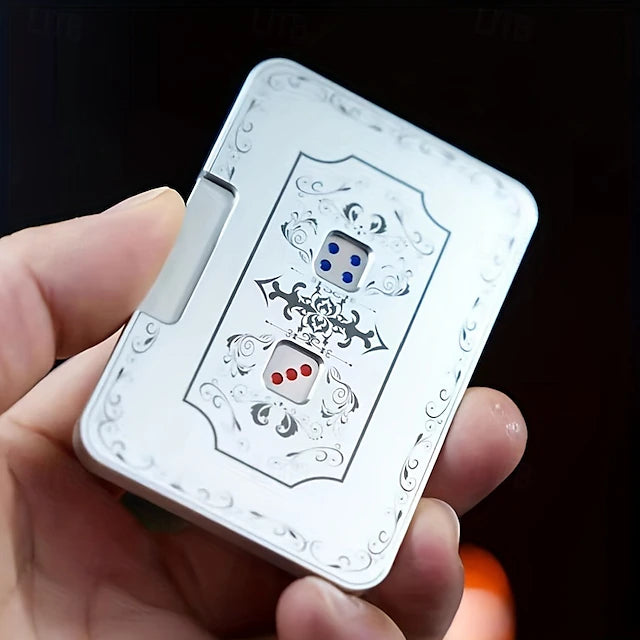 Creative Mechanical Dice Spinner – Portable Aluminum Fidget Dice Toy | Fun Stress Relief Game Tool & Inventive Gift