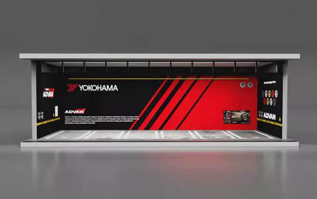 1/64 3D Parking Garage Model – LED Light Display Scene for Car Collectibles